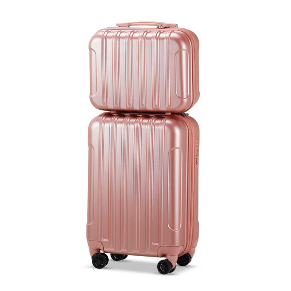 two-piece suitcase set with soft handles