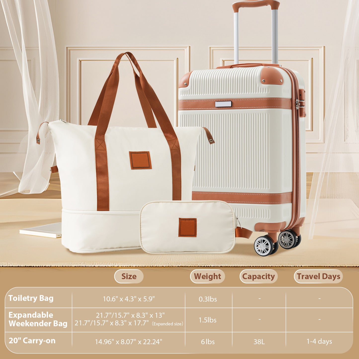 3-piece suitcase set