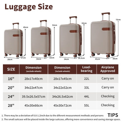 4 piece luggage set